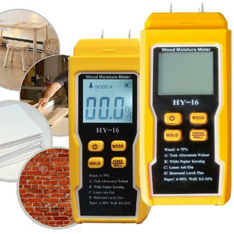 Wood Moisture Meter Two Pins Wall Moisture Detector Paper Humidity Tester