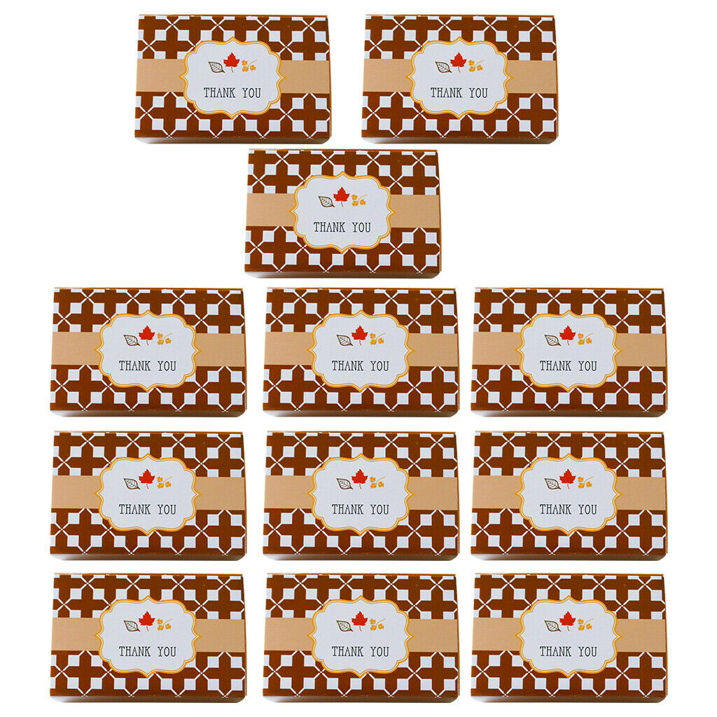 12Pcs Thank You Candy Gift Box Wedding Favor Boxes