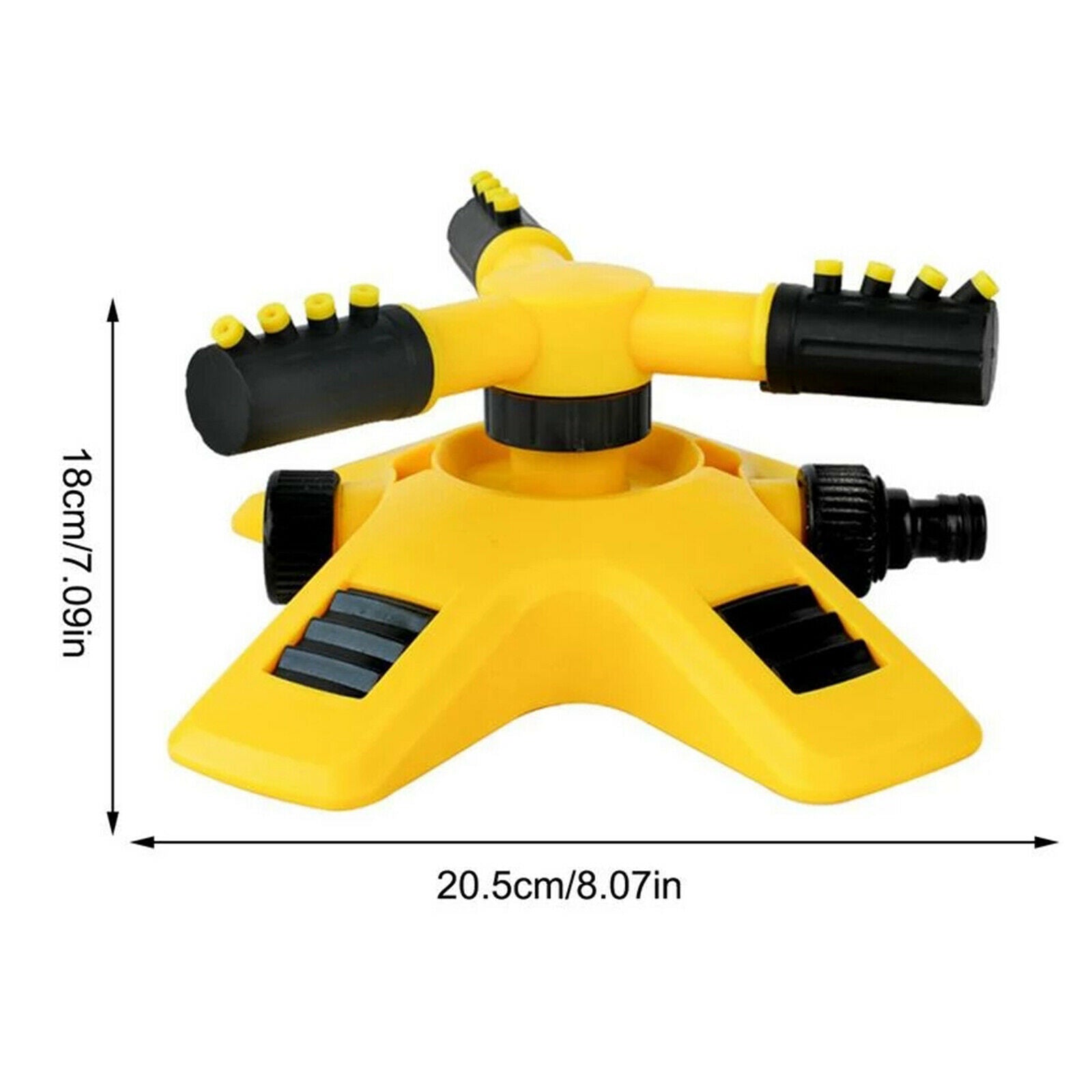 Lawn Sprinkler Premium 3-Arm Oscillating Greenhouse Sprayer Sprinklers