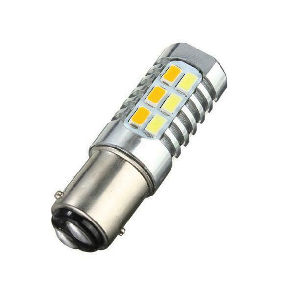 1157-5630-22SMD Car LED Turn Signal Brake Reversing Lights - White +Yellow