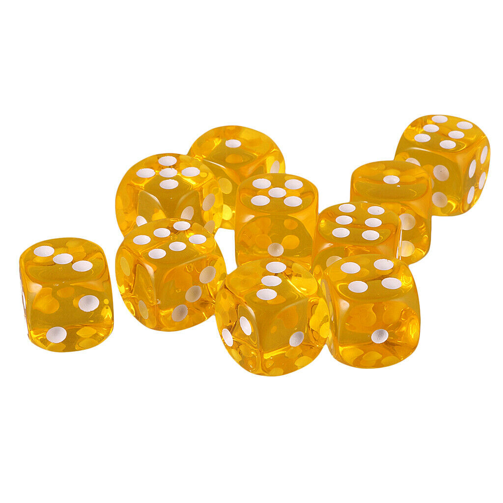 20 Piece 6 Sided Gaming Dice Set, 16mm Round Corner Dice for Playing Games, Such