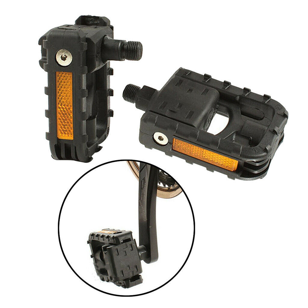 1Pair Folding Bike Pedals Platform Pedal Bicycle Parts Cycling Accessory