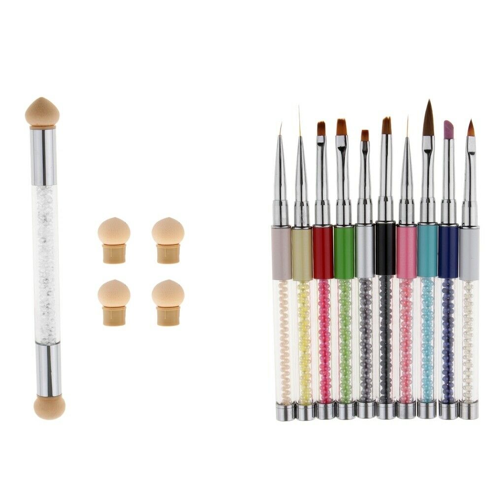 Set Nail Art UV Gel Liner Painting Gradient Brush Pen Drawing  Brush