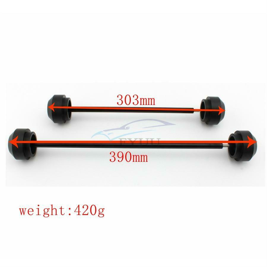 1 Set Motorcycle Front&Rear Axle Fork Crash Sliders For YAMAHA FZ-07 MT-07 14-21
