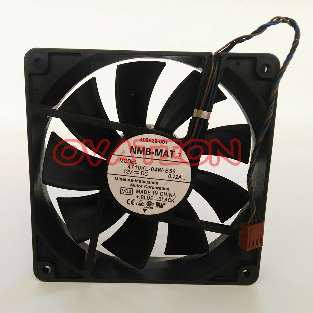 For NMB-MAT 4710KL-04W-B56 12cm 12025 120mm DC 12V  4-wire PWM case cooling fan
