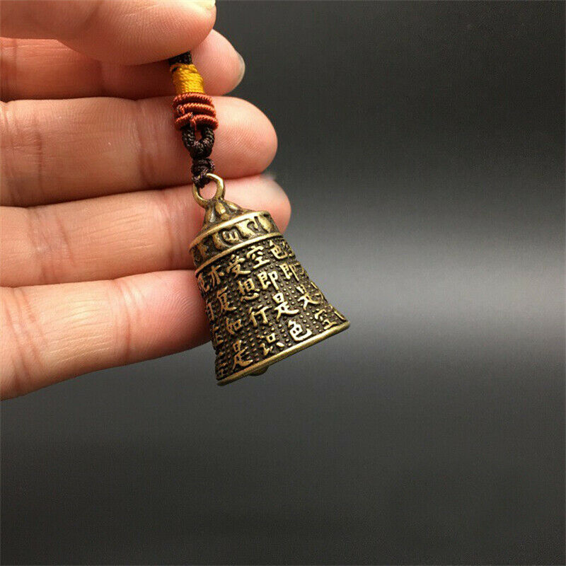Copper Bell Ornament Buddhist Supplies Brass Pendants for Wealth Safe Lucky