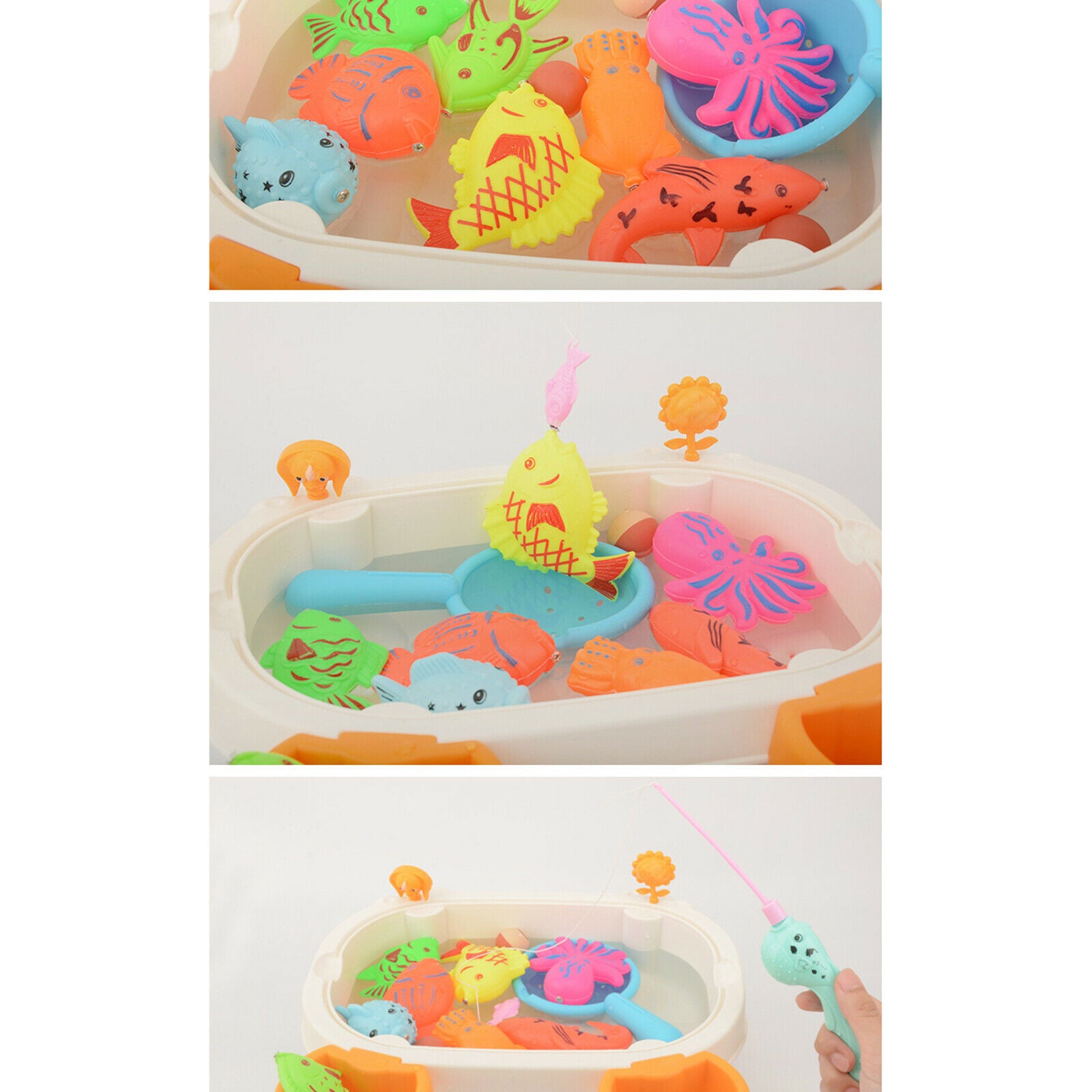 Educational Fishing Table Toys Colourful Magnetic Fishing Game Water Gift