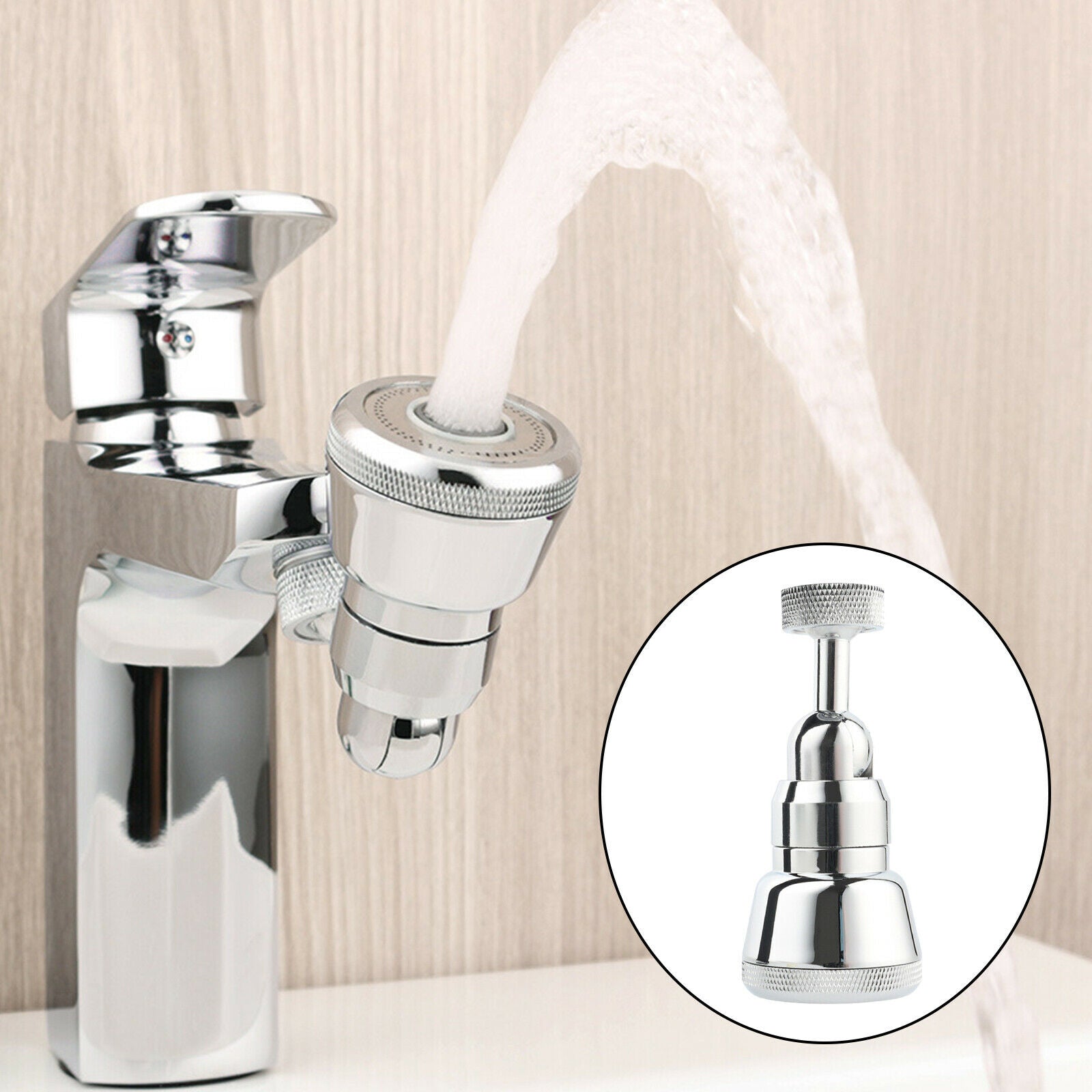 720Â° Rotating Splash-proof Faucet Extender 2 Modes Splash Filter Faucet