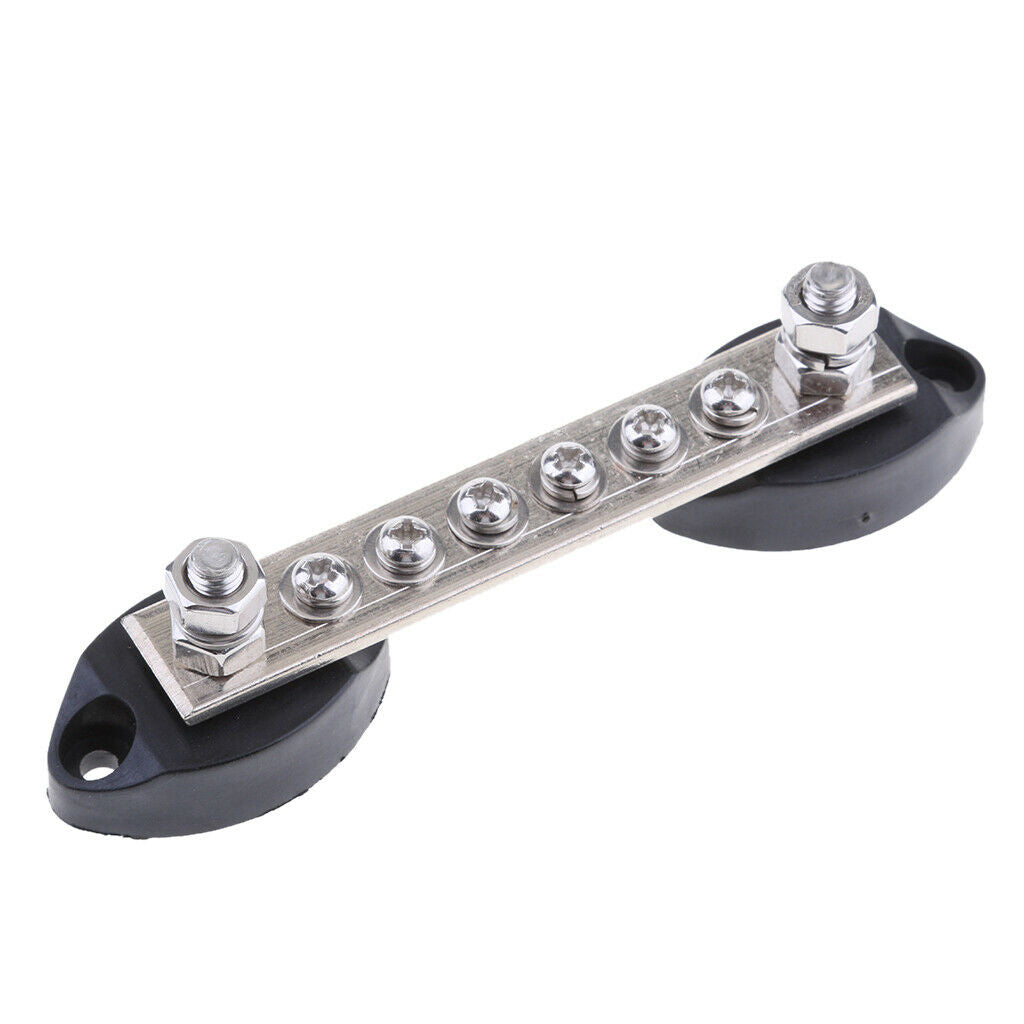 1Pc Boat Marine Stainless Steel Bus-Bar Electrical Terminal Junction 6P 100A