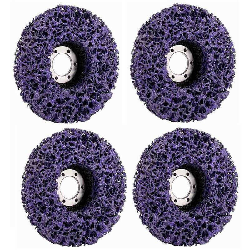 4 Pack 4-1/2 inch(115mm) x 7/8 inch Stripping and Clean Disc for Angle GrinderV1