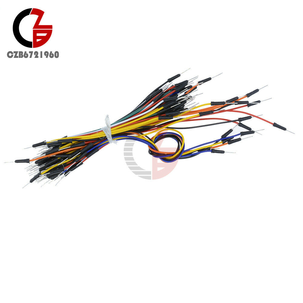 65PCS Breadboard Wires Jumper Cable Male to Male Solderless Flexible For Arduino