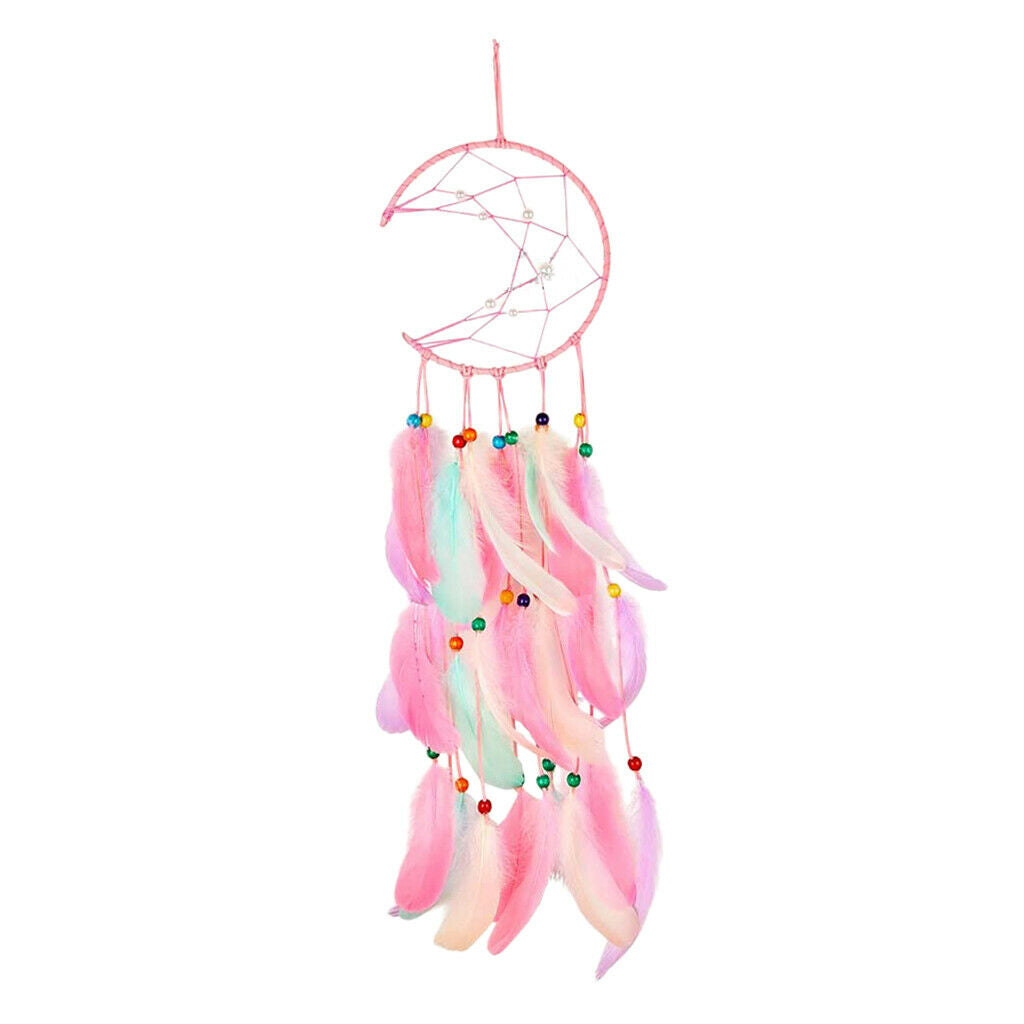 Cute Wall Dreamcatcher Tassel Pendant Moon Frame Home Living Room Indoor