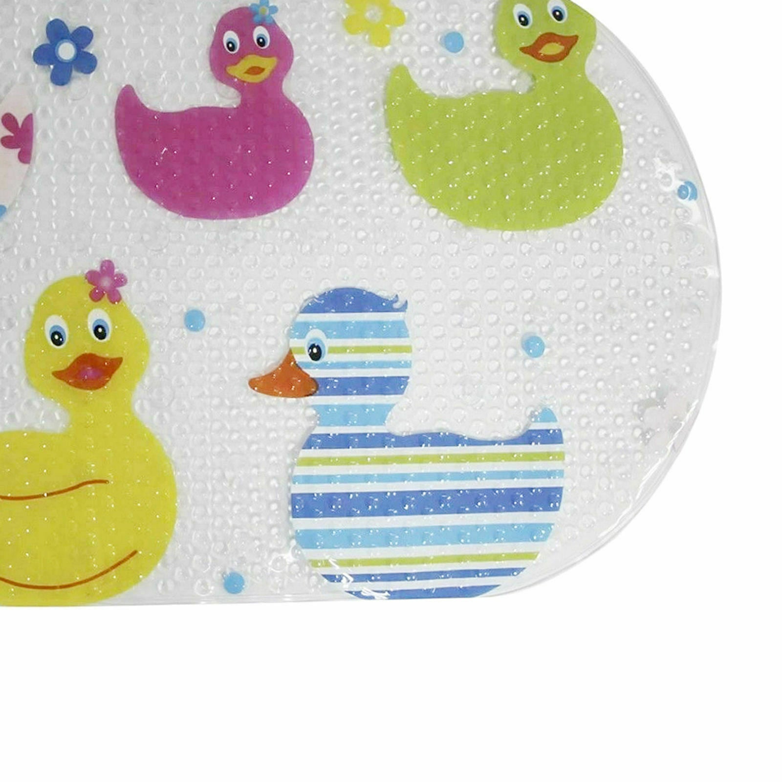 1PC Oval Bath Mat 69x38cm Non-Slip Suction Soft Massage Bathroom Floor Mat