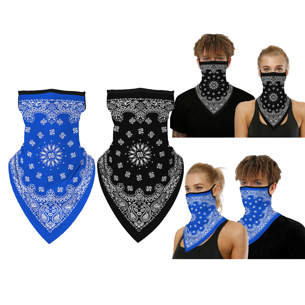 2 Pieces Mens Sports Bandana Face Balaclava Neck Face Cover Gaiter Scarf