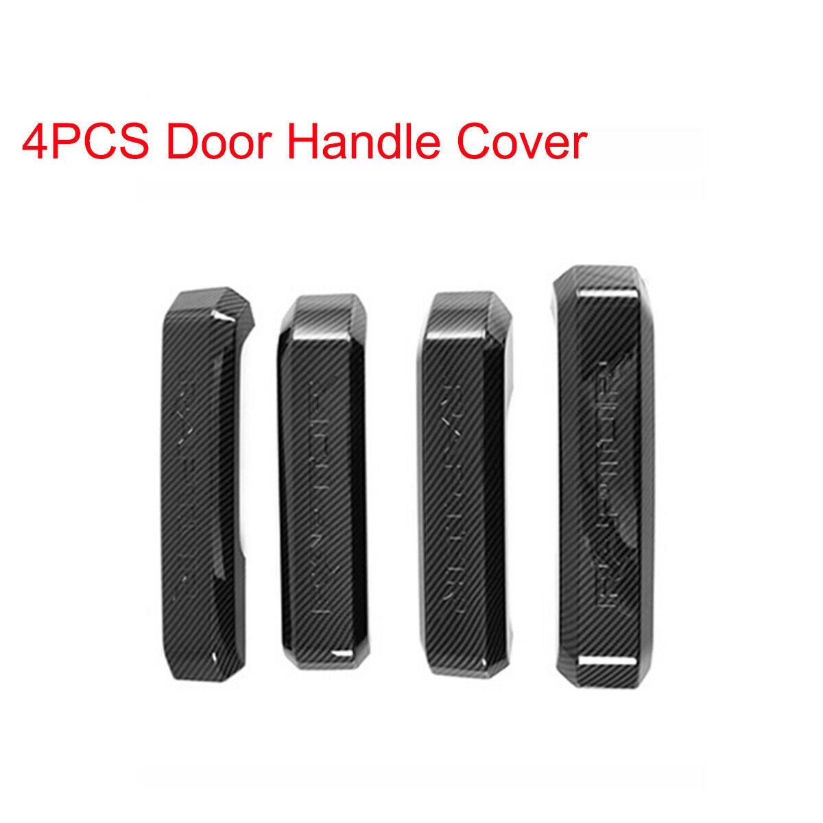 4x ABS Carbon Fiber Exterior Car Interior Door Handle Trim For Ford F150 2015-19