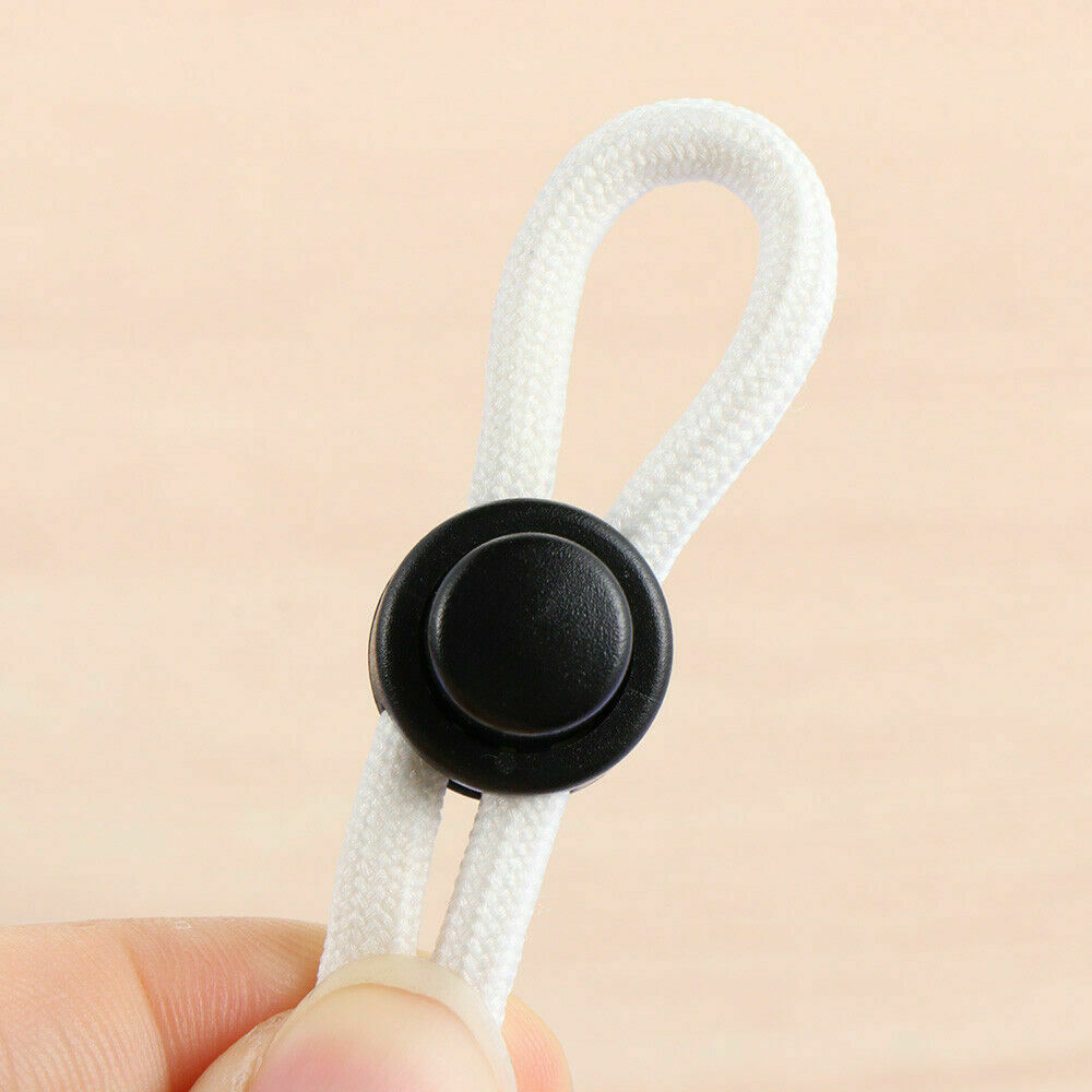 12x Cord lock 5mm toggle stopper clip clamp drawstring buckle spring catch Lots