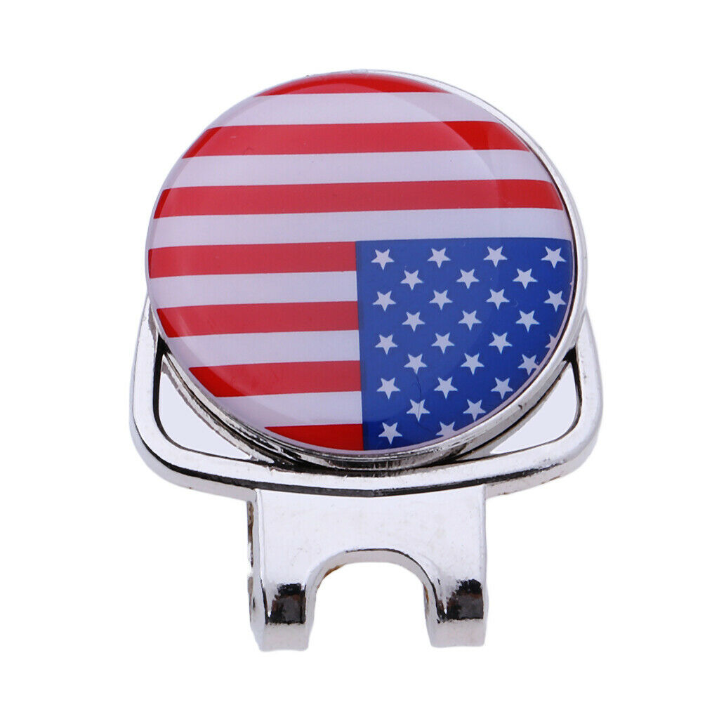 2X Portable Golf Hat Clip Ball Marker Putting Alignment Aiming Tool Golf Gift