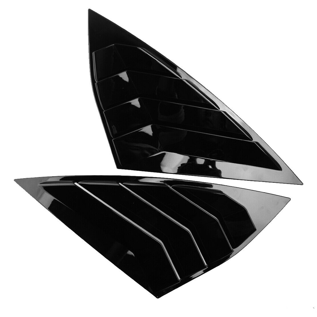 Glossy Black Window Side Louvers Vent Fits For VW Jetta A7 MK7 GLI 2019 2020
