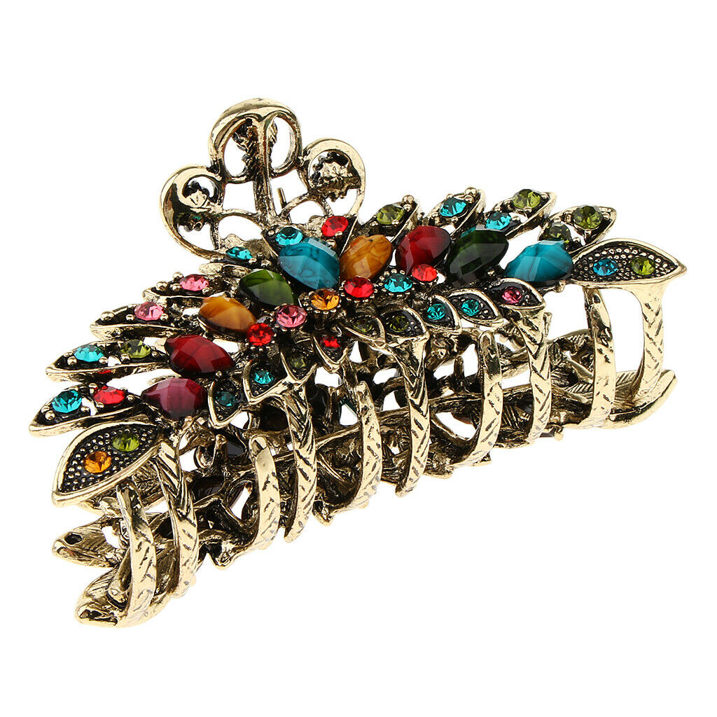 Large Turquoise Hair Claw Jaw Pins Barrette Hair Updo Grip Hair Jewelry