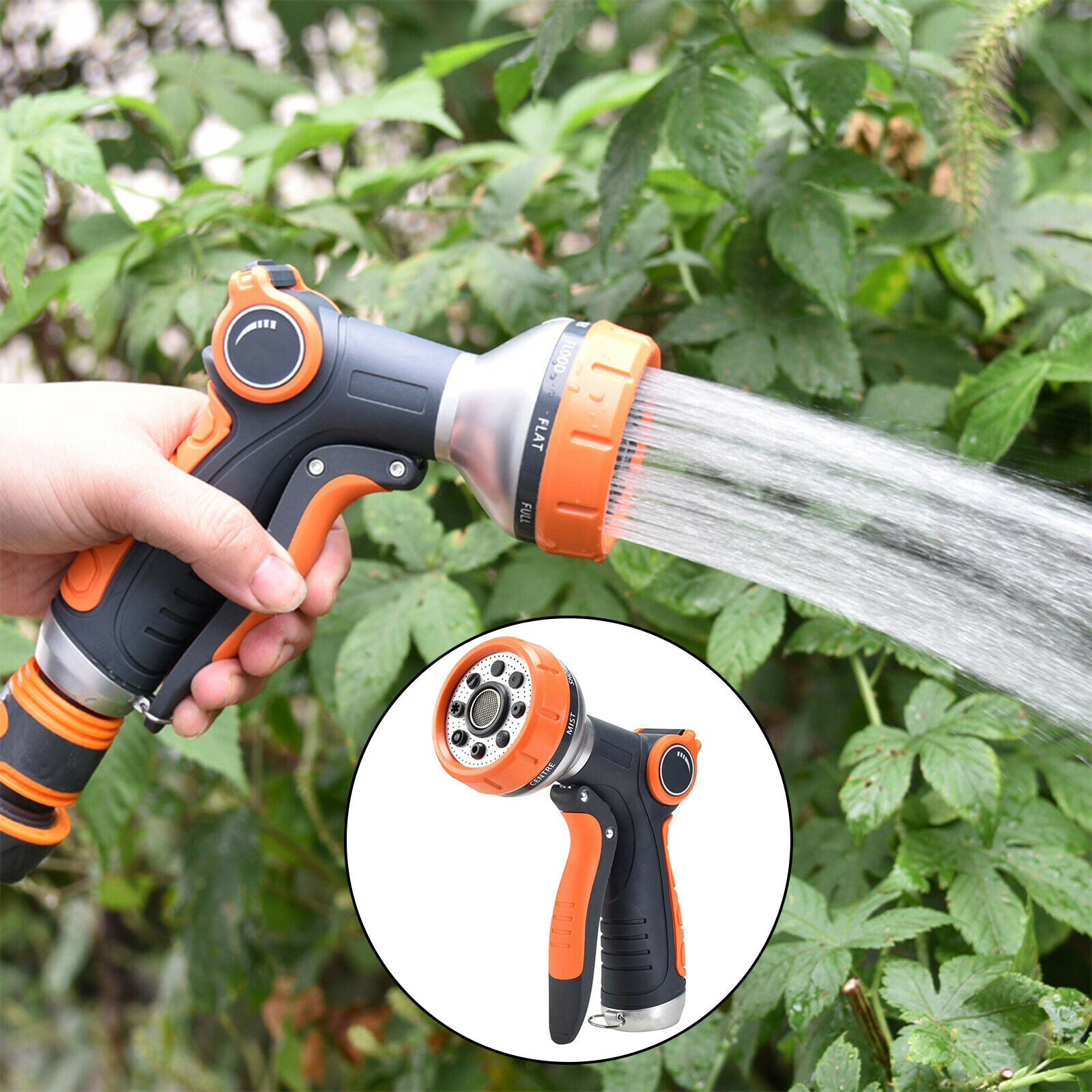 Garden Washing Water Spray Gun Sprinkler Heavy Duty Sprayer Showering Pets