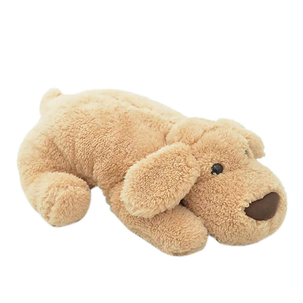 Brown Plush Dog Tissue Box Cover Puppy Holder Home Organizer Car Decor 42cm