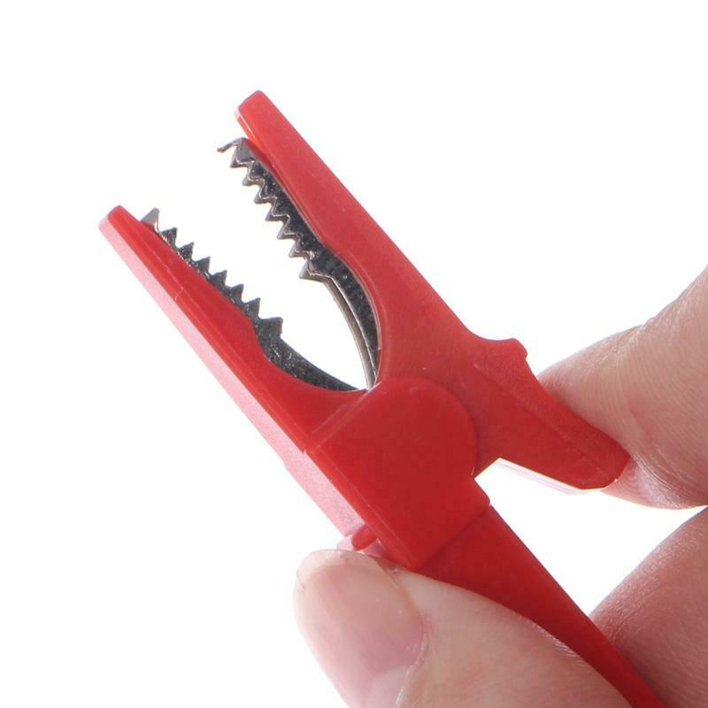 6 Pcs 6 Colors 55mm Crocodile Alligator Clip For 4mm Male Banana Plug Connector