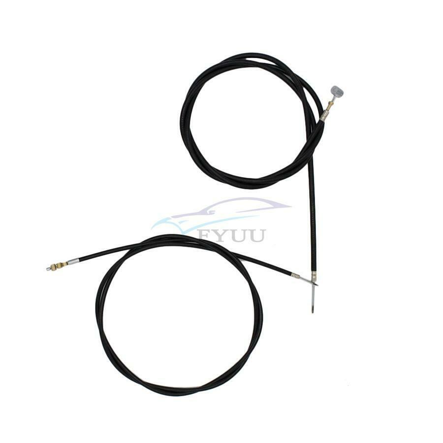 Universal Black Motorcycle Cable Kit Clutch + Brake + Throttle Harness Wire
