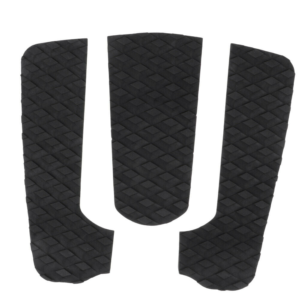 3Pcs Surfboard Traction Pad Kiteboard Tail Pad Surf Full Deck Grip Foot Pad