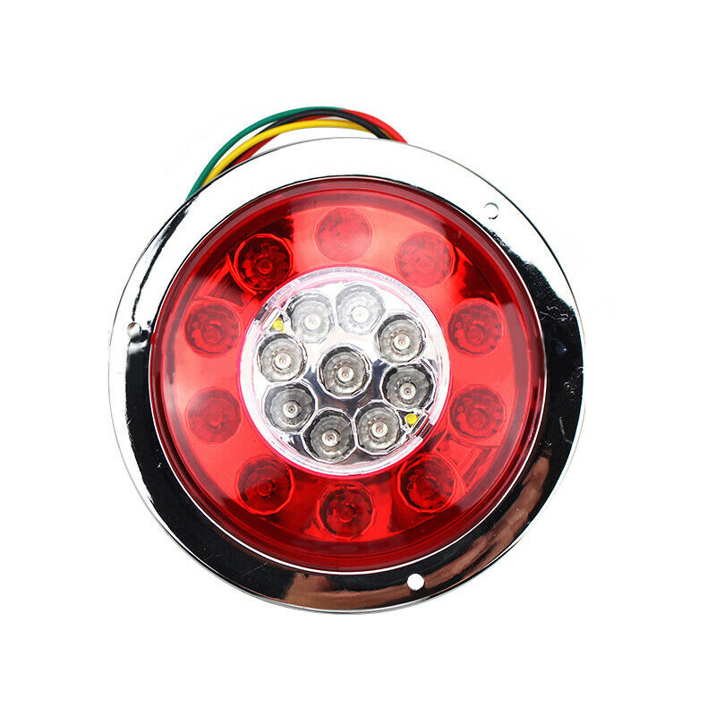 2PCS 4.3'' 19 LED Truck Trailer Lorry Tail Light Turn Signal Brake Stop Light