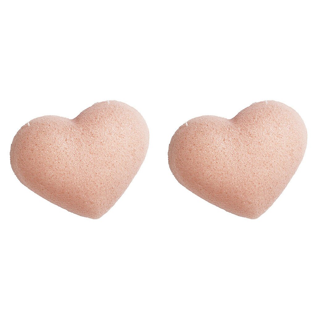 2X Konjac Cleaning Sponges Puffs Exfoliating Facial Sponges Cherry Powder