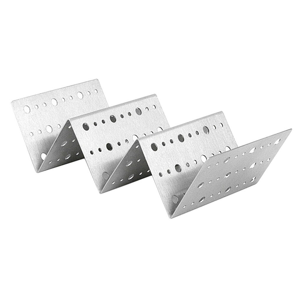 Taco Shell Holder Tortilla Stand Rack Stainless Steel Tray Holds 2-3 Tacos