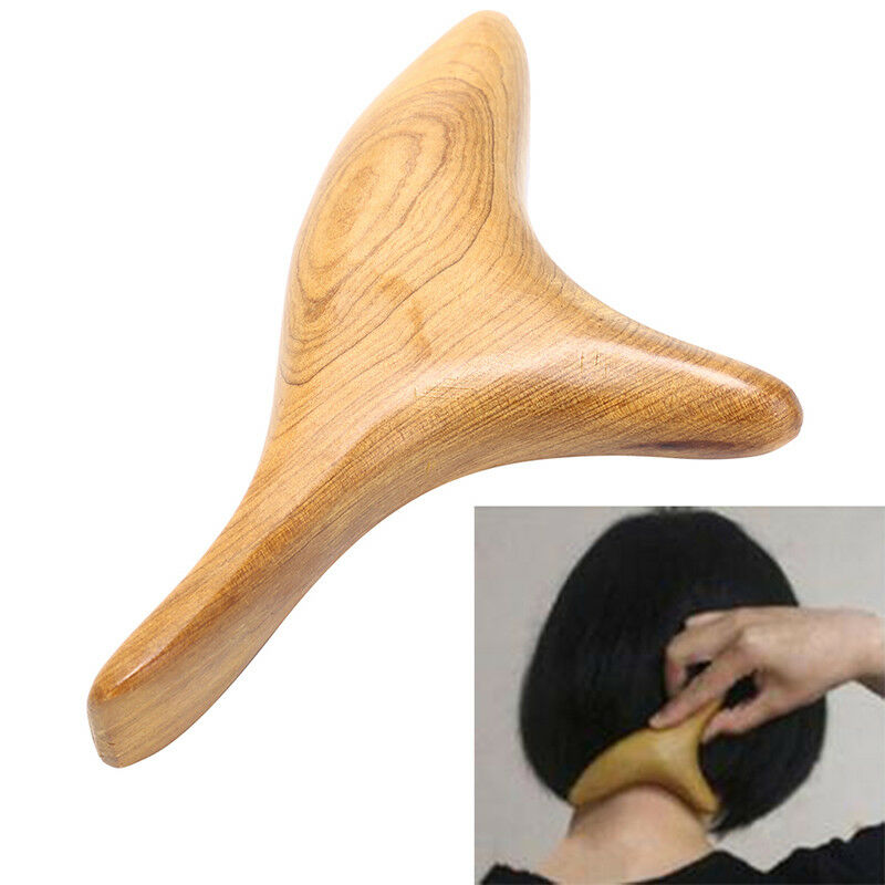 triangle body wood neck shiatsu reflexology wooden spa  massager blood GwJCABDA