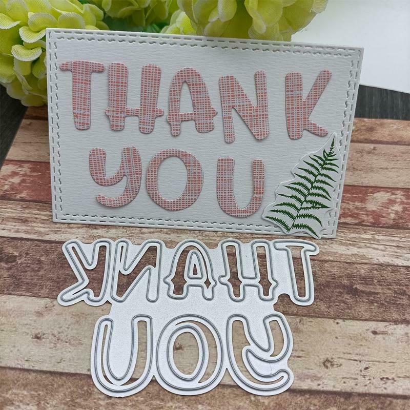 Thank You Metal Cutting Dies Stencil DIY Scrapbooking Album Paper Card Template