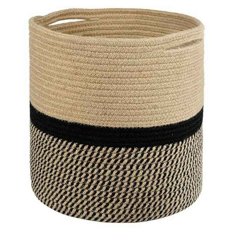 Organizer Basket Planter Basket Cotton Rope Woven Flower Pot Cotton SundriesQ6I4