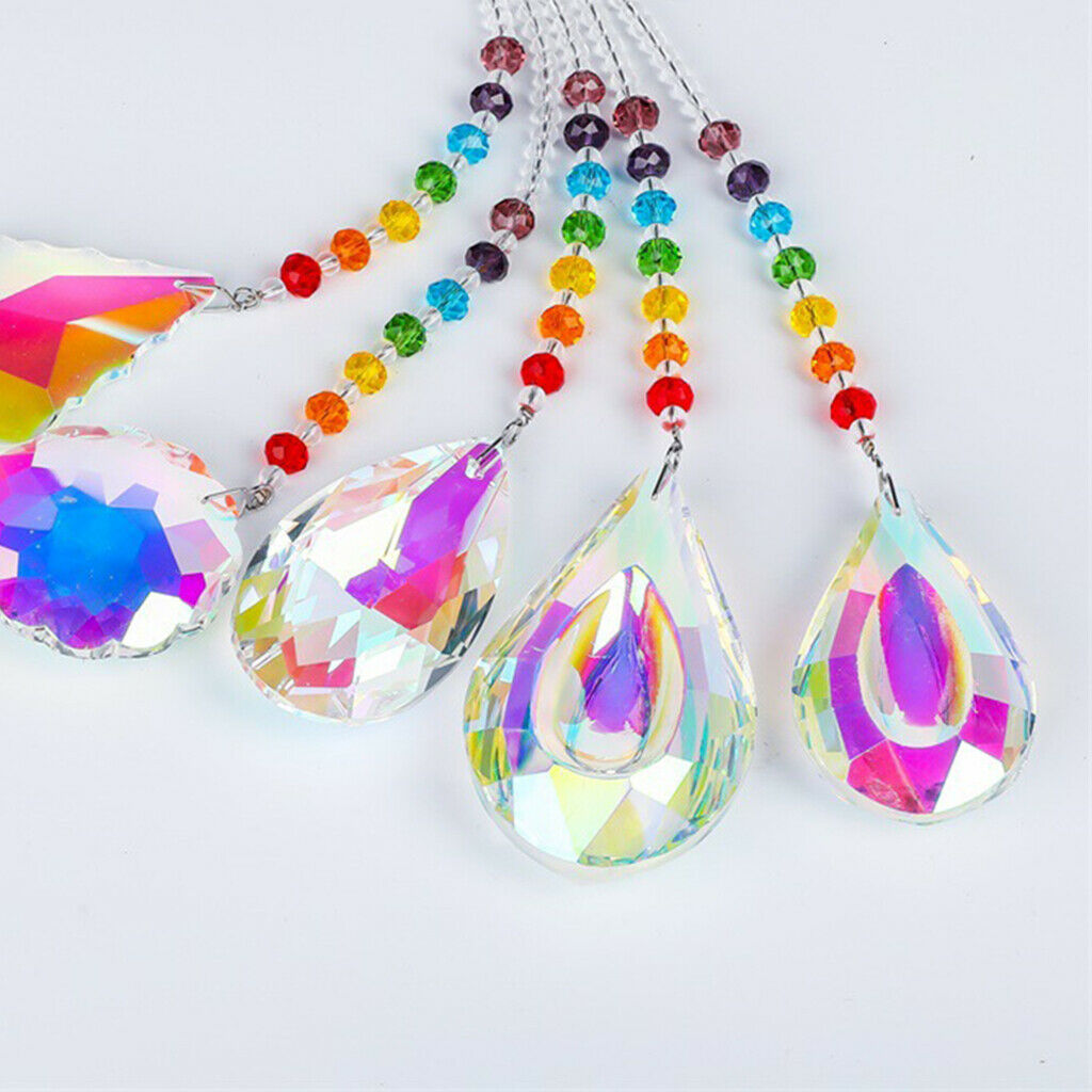 Clear Crystal Prism Ball Car Window Suncatcher Pendant Maker Feng Shui Parts