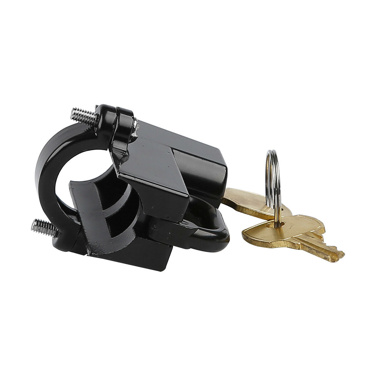 Black 7/8" 22mm Motorbike Bikers Choice Motorcycle Helmet Lock With Two Keys