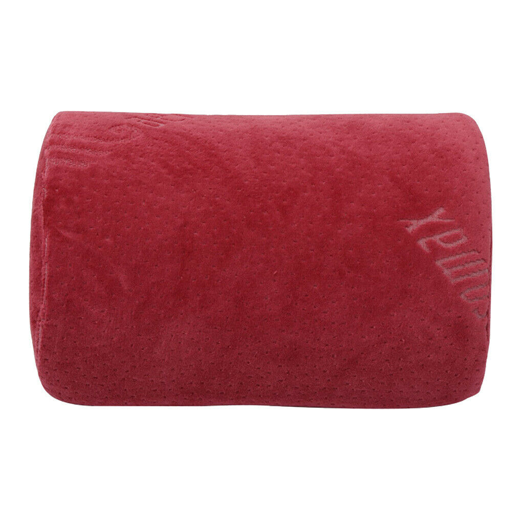 Foam Neck Support Pillow Headrest For Car Seat With Adjustable Strap Red
