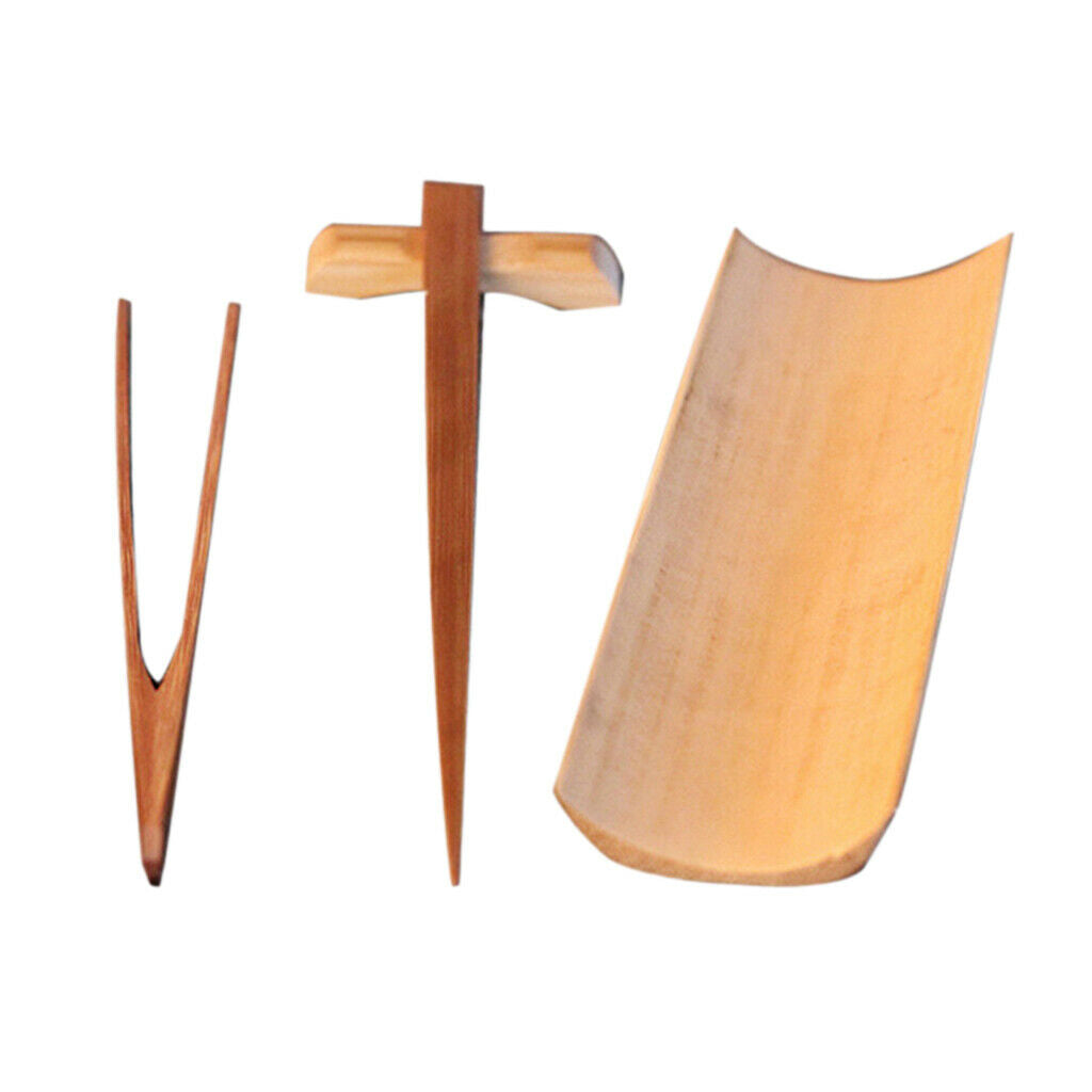4 pieces bamboo tea tableware Chinese Gongfu tea ceremony Cha Dao