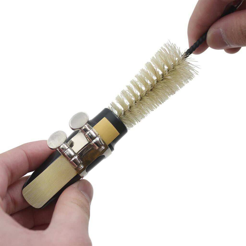 Saxophone Cleaning Kit Cloth Cork Grease Thumb Rest Brush Reed Clip Tool