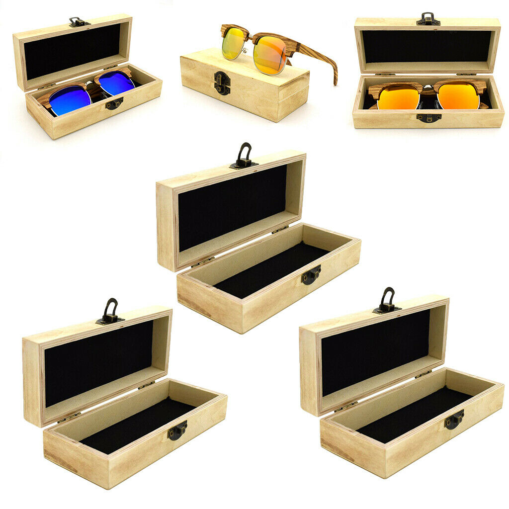 3pcs Sunglasses Case Eyeglasses Storage Box Glasses Organizer Protective Lining