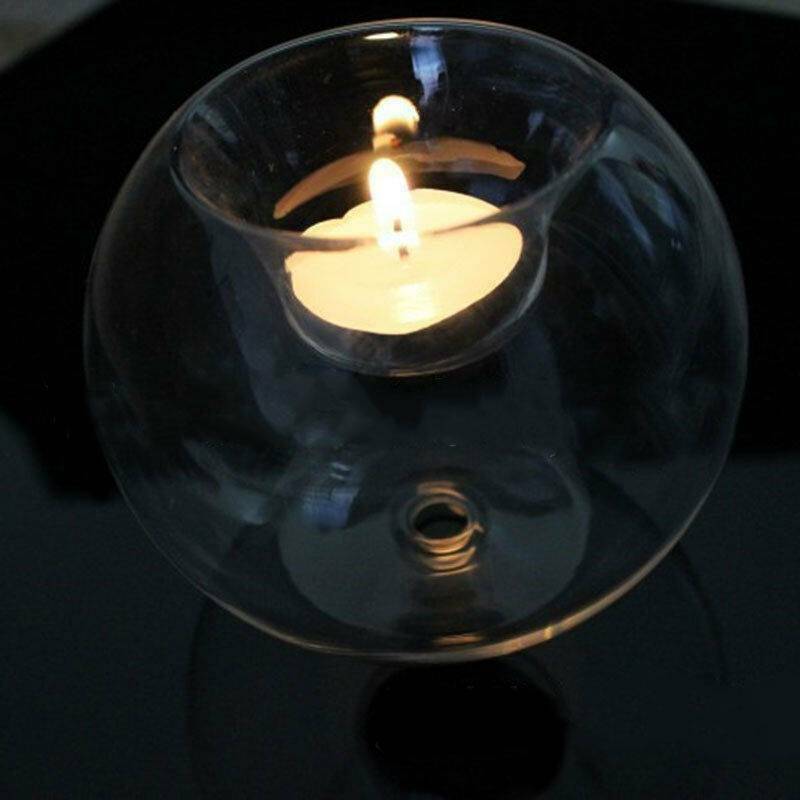 HOT Crystal Glass Candle Holder Wedding Bar Party Dinner Decor Candlestick US