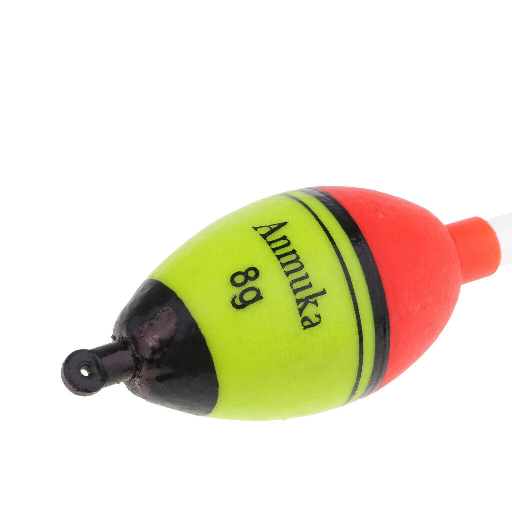 2pcs Luminous Fishing Float Vertical Rock Fishing Buoy Plastic Bobber 8g