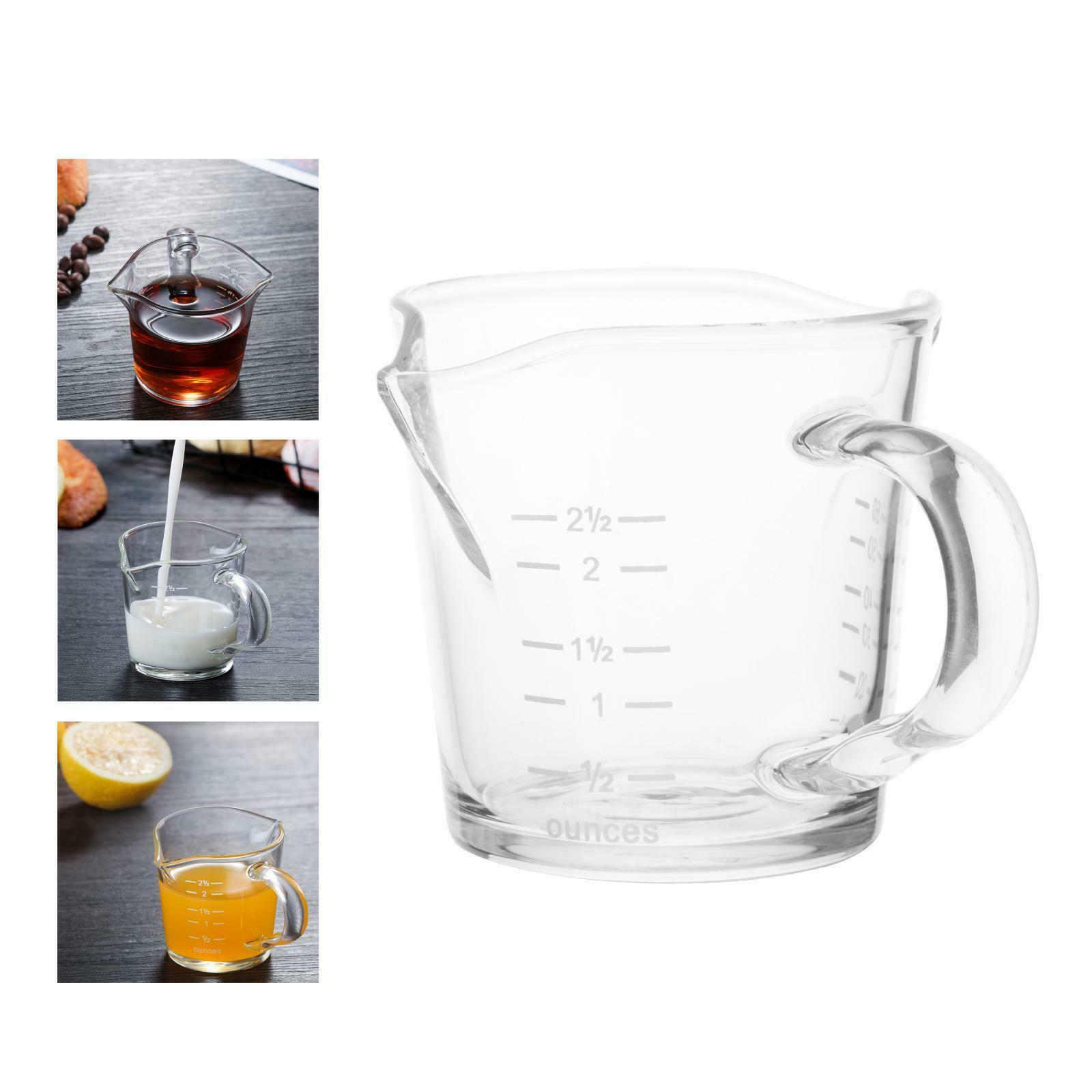 Multifunctional Coffee Glass Measuring Cup Ounce Cup Drink Shaker Coffee 6x6cm