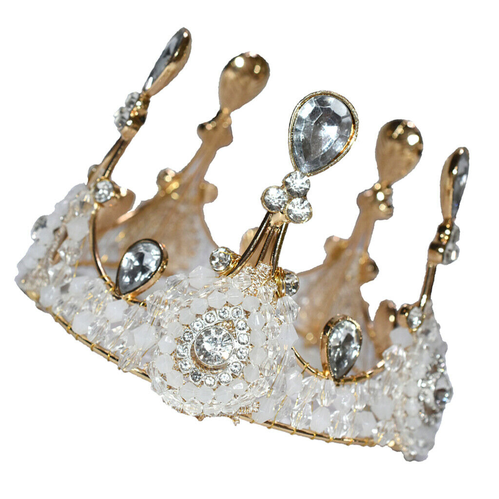 Sparking Girls Princess Tiara Crystal Crown Wedding Birthday Party Headpiece