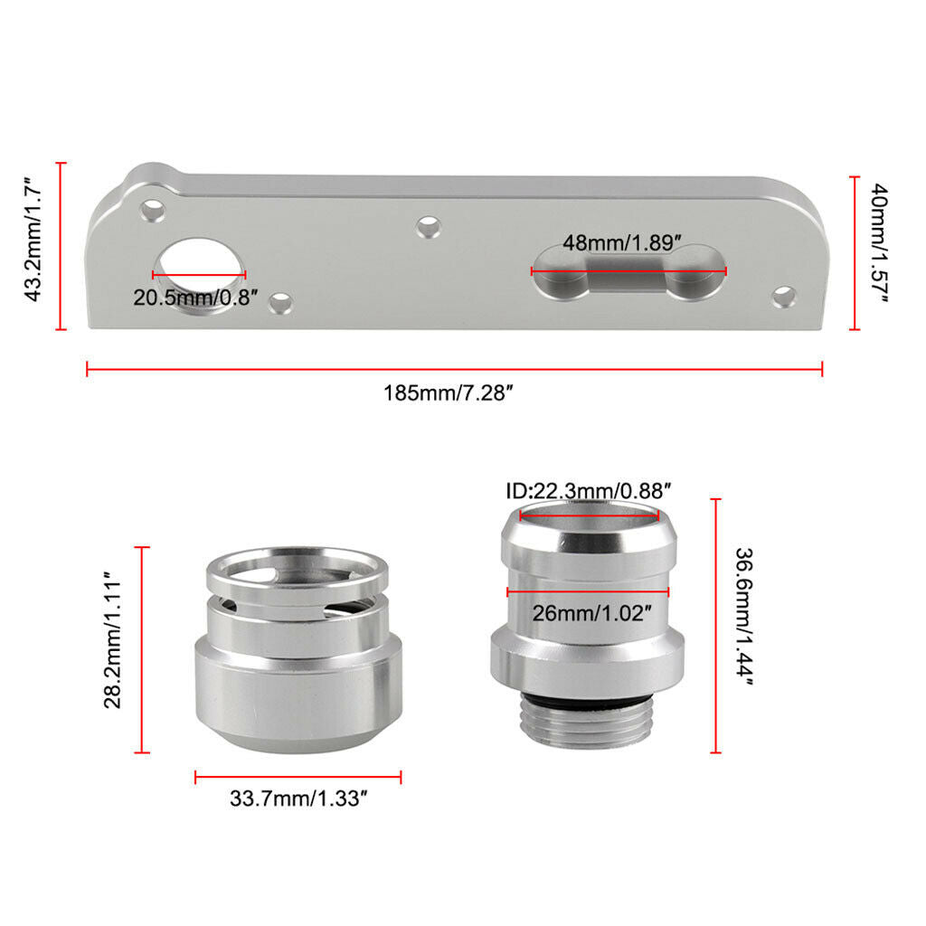 Solution Aluminum Billet PCV Adapter With Boost   Kit FOR  2.0T FSI Engines
