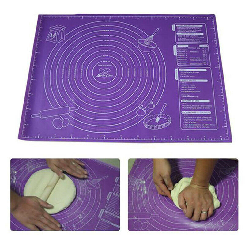 45x60cm Non-Stick Silicone Pad Baking Sheet Dough Mat with Scale Pastry M.l8