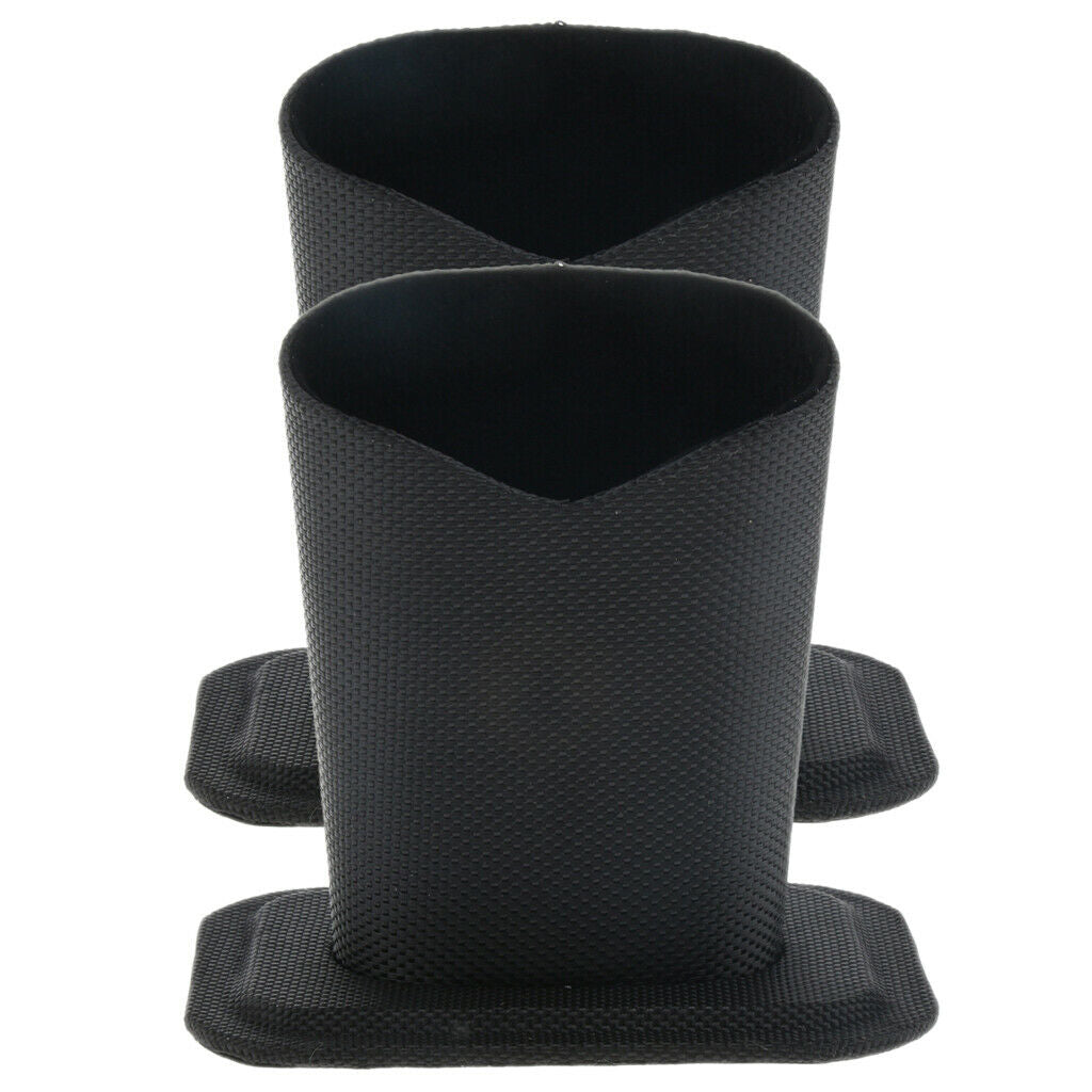 2 lot Anti Scratch Eyeglass Holder Stand Desks Upright Glasses Case Black