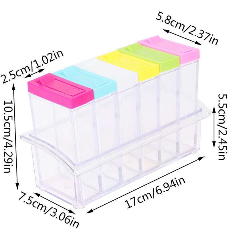 Spice Jar Seasoning Box Kitchen Storage Bottle Transparent PP Pepper Poder T DF