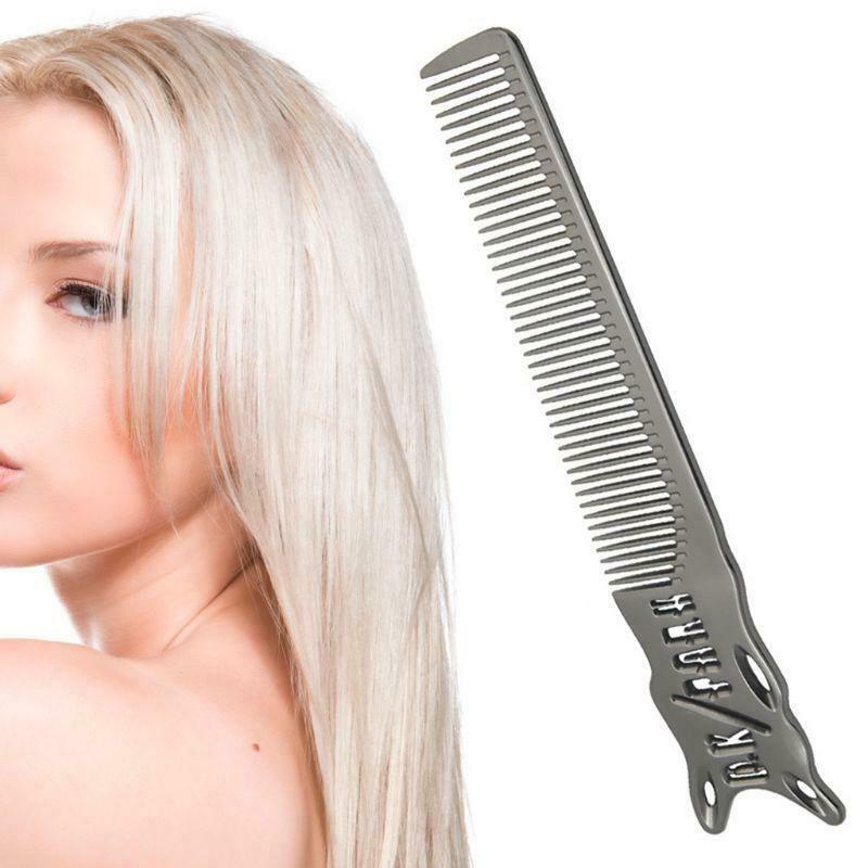 Aluminum Metal Cutting Comb Hair Hairdressing & Barbers Salon Combs Men Women