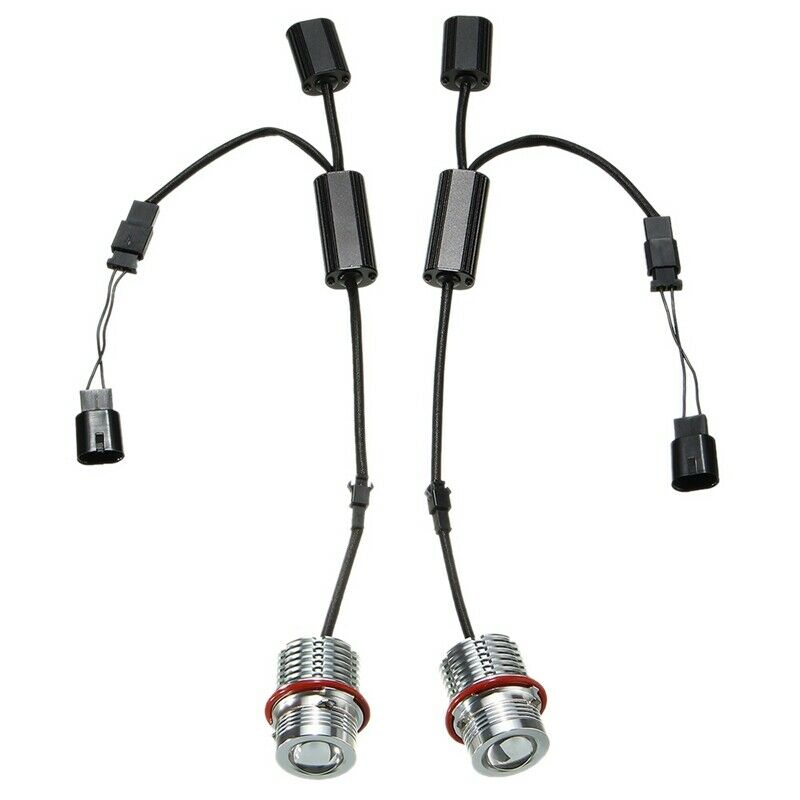 2Pcs LED Headlight Angel Eyes Bulb Marker Error Free for  5 6 7 X3 X5 Series EJ7